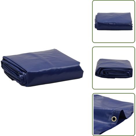 The Living Store Abdeckplane Blau 1,5x2,5 m 600 g/m² - Abdeckplane - Plane - Schutzhülle - Wasserdichte Plane - Wetterfeste Plane (1/5)