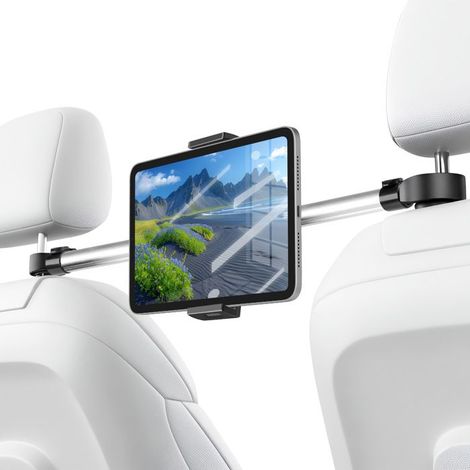 Support Appui-Tête Rotatif pour Tablette et Smartphone de 4.7" à 10" Swissten Noir (1/5)