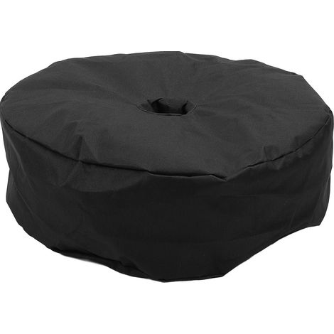 Sac de lestage rond en tissu Oxford 600D résistant à l'eau et au vent, remplissable de sable pour parasol, idéal pour la plage. (1/5)