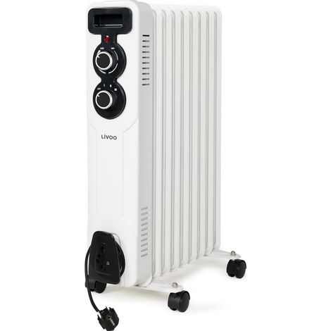 Radiateur à bain d'huile 2000w blanc - Livoo - DOM521 (1/4)