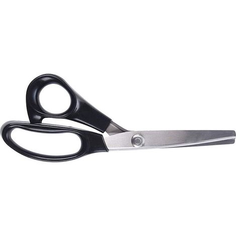 Ciseaux de tailleur professionnels à coupe zigzag, Fokelyi, coupe précise, noir/argent (1/5)