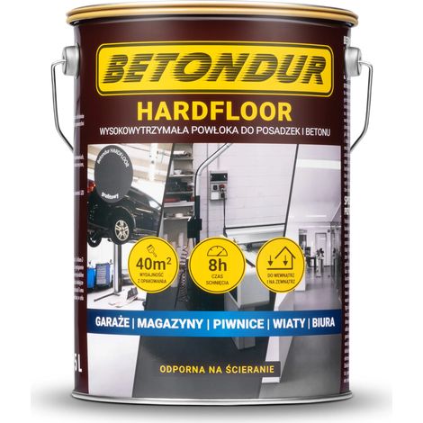 Betondur Hartbodenfarbe für Böden und Beton, 5 l, strapazierfähige Graphitbeschichtung