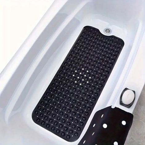 Alfombrilla de baño antideslizante extralarga para bañera, súper resistente, 100 x 40 cm.