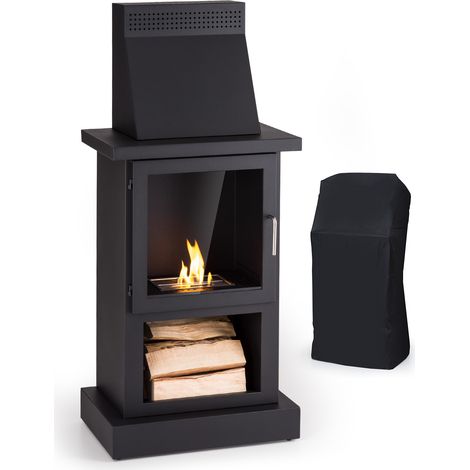 Blumfeldt Cheminee Bioetanol, Cheminée Bioéthanol pour l'Intérieur et l'Exterieur, Cheminée au Bioéthanol avec une Durée de Combustion de 4 Heures, Inodore et Sans Fumée, Cheminee Ethanol Portable (1/5)