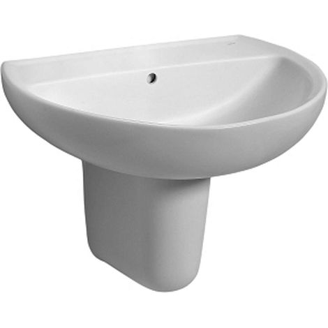 Kolo Rekord - Lavabo, 50x41 cm, senza foro per miscelatore, bianco K91050000