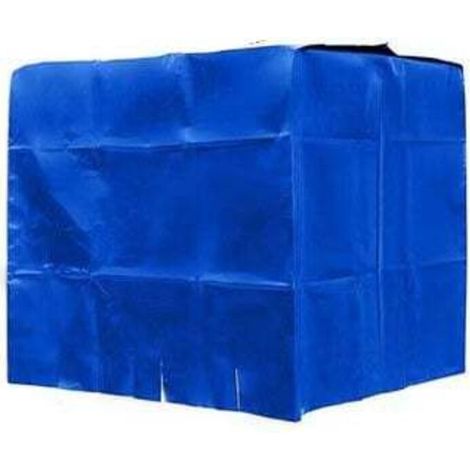 Couvercle de réservoir d'eau, couvercle de réservoir d'eau IBC pour réservoir de 1000L, couvercle de protection pour réservoir d'eau, anti-poussière, anti-UV et anti-pluie, 120x100x116cm (Bleu) (1/4)