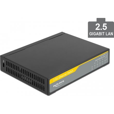 Delock Conmutador Ethernet 2,5 Gigabit de 5 puertos