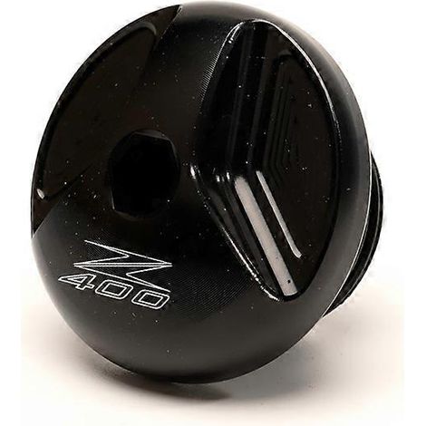 Accessoires moto MOWOK pour Kawasaki Ninja NINJA400 Z400 : cache-vis d'huile en alliage d'aluminium modifié (Z400 Noir) (1/5)