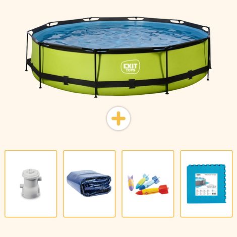 Exit-toys Piscine Exit Ronde - 360x76 cm - 5-pièces  S229 (1/5)
