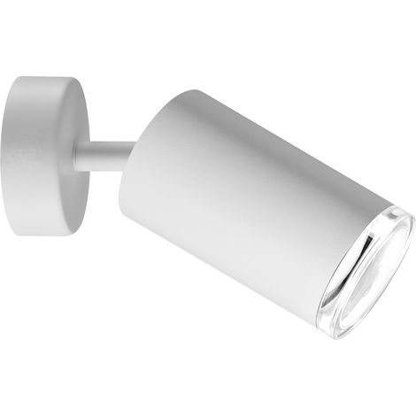 Faretto parete/soffitto orientabile bianco GU10 IP44 Polux (1/5)