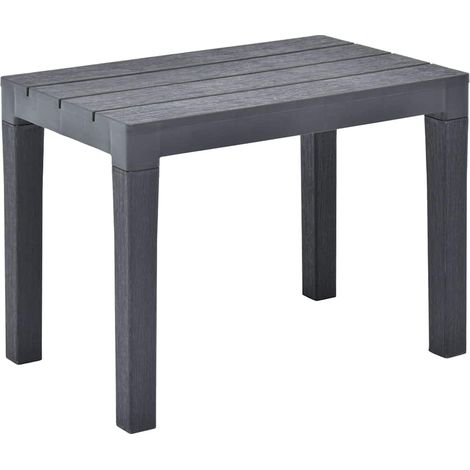 Maison Exclusive - Bancos de jardín 2 unidades plástico gris antr (1/5)