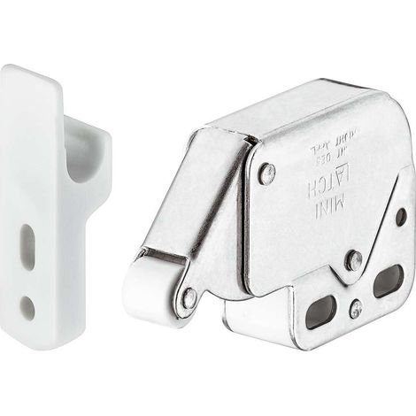 Cyclingcolors – Loqueteau pour meuble en acier – Fermeture automatique avec rouleau – Installation simple à visser – Compatible avec diverses portes