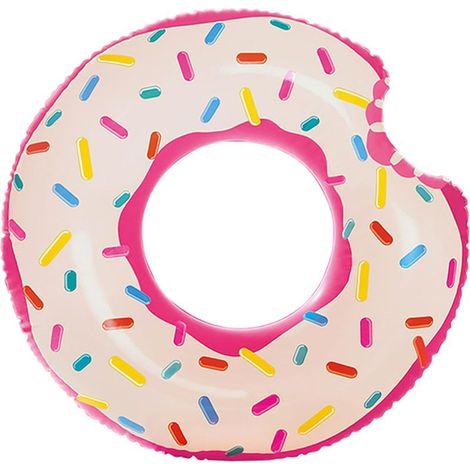100 cm Bouée Piscine Donuts Enfant Adultes, Bouée Gonflable de Piscine en PVC Anneau de Natation Gonflable pour Les Vacances à la Plage et Les fêtes (1/5)