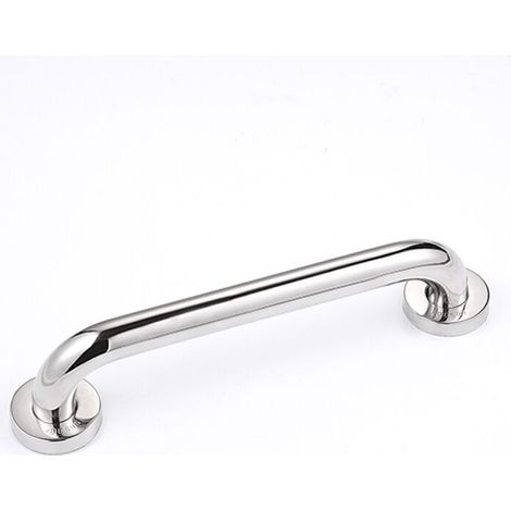 Set of 2 Stainless Steel Toilet Grab Bars Shower Handle, 30cm Angled Bathroom Grab Bar, Shower Bars, Stainless Steel Bathtub Handrail for Elderly/Disabled/Children (1/4)