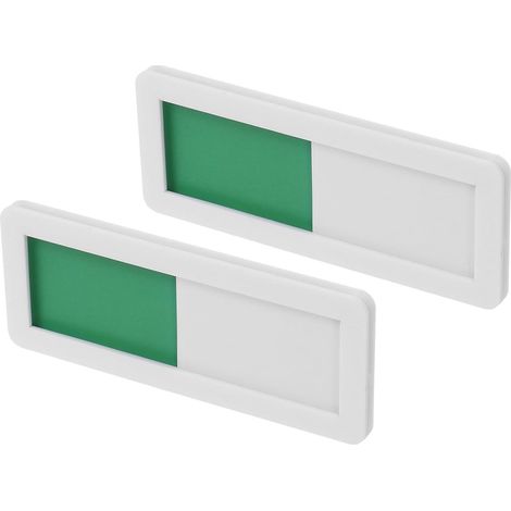 Panneau D'indication Ouvert Fermé en Acrylique Autocollant 2pcs pour Bureau et Toilettes, Indicateur de Statut Pratique pour Porte Coulissante et Confidentialité (1/5)