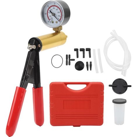 Kit of tester of pump to empty to main with adapter of gauge, tool of bleeding of clutch of brake for bicycle, car and truck (1/5)