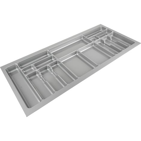 Besteckkasten 1116 x 490 mm, silberfarben SANS MARQUE