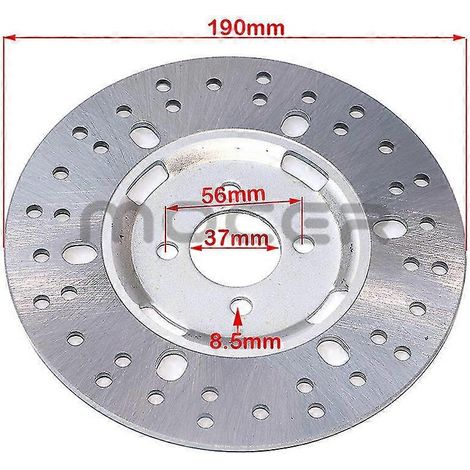 Disques de frein avant et arrière 220 mm, 190 mm et 130 mm pour motos tout-terrain, quads et karts 50-125 cm³ - 190 mm F (1/5)