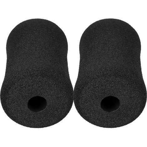 Lot de 2 protections pratiques pour tubes de tampon de musculation (pièces de rechange pour salle de sport)-13.50X7.50X7.50CM-Black (1/4)