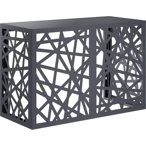 Copertura per condizionatore d'aria Antracite 90 x 40 x 60 cm vidaXL
