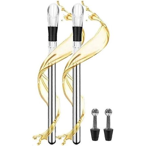 Tige de refroidissement pour vin, tige de refroidissement pour vin, tige de refroidissement pour vin, refroidisseur de vin 3 en 1 en acier inoxydable-AquaForge