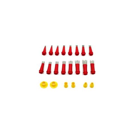 22 PièCes SéRies Acier Inoxydable Calfeutrage Buse Applicateur Calfeutrage Finition Colle Silicone Mastic Outil de Finition Cuisine Salle de Bain (1/5)