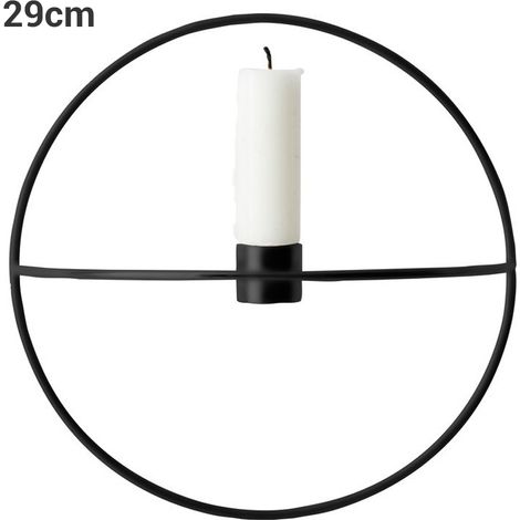 Support de bougie métallique style nordique géométrique, décoration murale circulaire pour la maison (1/5)