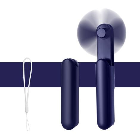 Mini-Tragbarer Ventilator, Taschenformat und leichter wiederaufladbarer Ventilator (1000 mAh & 14 Stunden Akkulaufzeit), kleiner faltbarer Tischventilator für Zuhause/Büro/Reisen (kompakter USB-Ventil (1/4)