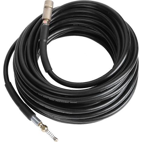 Nettoyeur Haute Pression Flexible pour Canalisation Évacuation, Tuyau Robuste Compatible Karcher K Series, Raccord Standard, Usage Domestique (1/5)