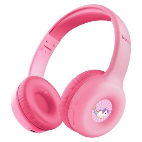 Auriculares Infantiles Inalámbricos Trust Nouna Kids/ con Micrófono/ Rosas