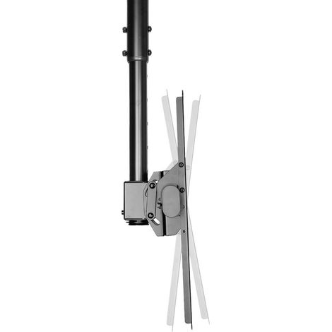 Neomounts NM-C440BLACK Support TV pour plafond 81,3 cm (32) - 152,4 cm (60) inclinable, mobile (1/4)