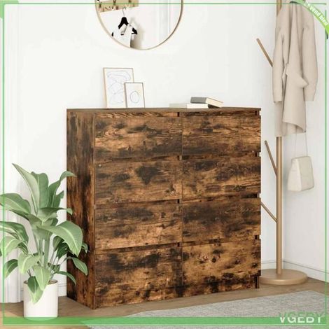 Buffet - 3328493 - Chêne fumé - Bois d'ingénierie - 100 x 35 x 99 cm (1/5)