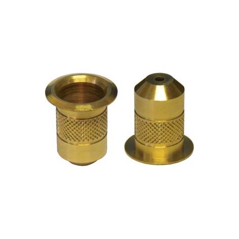 POZZETTI IN OTTONE PER ASTE- - ø mm.14 - 10 pezzi