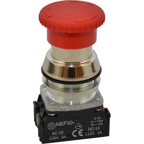 Botón rojo NEF30-DRpXY W0-NEF30-DRP XY C