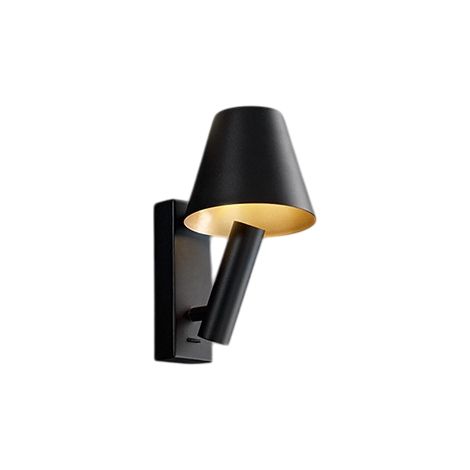 Applique Moderna Reverse Metallo Nero Led 6W 3000K Ip20 (1/5)