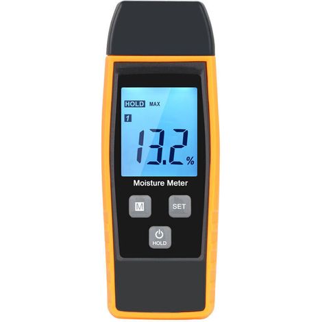 Humidimètre numérique pour bois de chauffage, testeur d'humidité du bois portable (1/4)