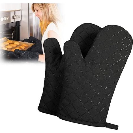 Gant pour Four Anti Chaleur Résistant à Chaleur et Antidérapant, Adaptés pour la Cuisson, Le Grillage, 1 Paire-Fei Yu (1/5)