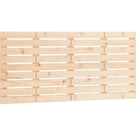 Testiera per dormire accessorio per camera da letto mobile da parete stile pallet 126 x 3 x 63 cm in legno di pino massiccio TDL0202788
