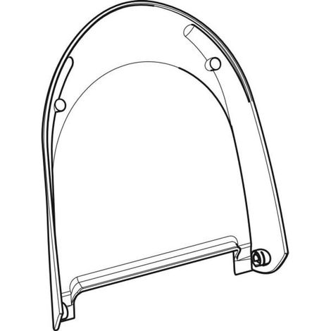 Geberit Coperchio WC per Geberit AquaClean 4000 (senza sedile), bianco alpino, 242172111