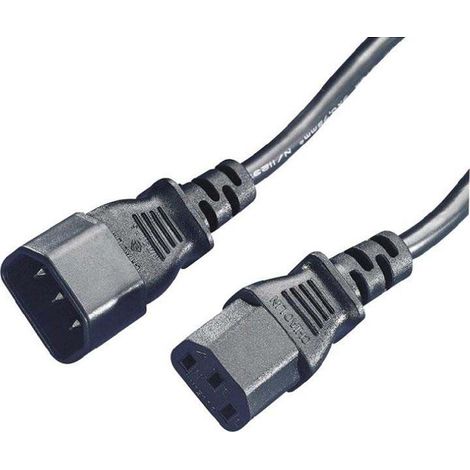 NN PC-Kabel IEC Ein-/Ausgang Netzkabelverlängerung 1,5 m