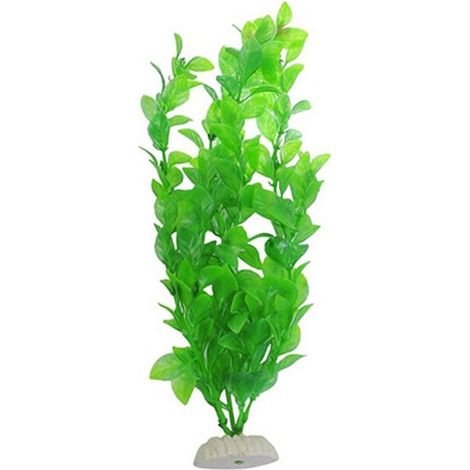 Plante artificielle verte pour aquarium de 26 cm