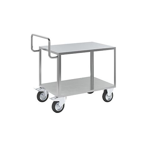 eurokraft pro  Carrello di montaggio ESD  2 ripiani  zincati 
