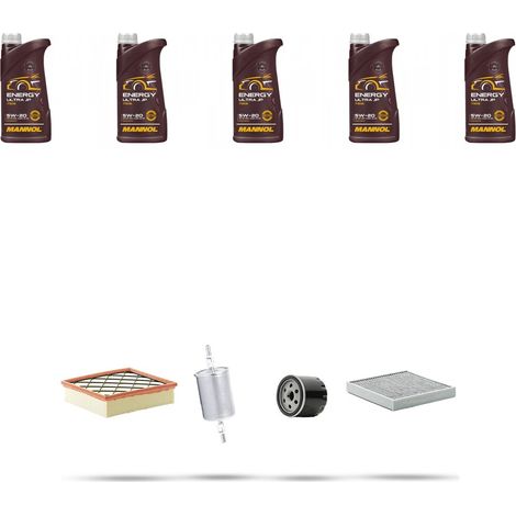 Kit tagliando 3 FILTRI e 5L OLIO compatibile con Ford S-Max II 1.5 EcoBoost 118kw dal 2015 (1/5)