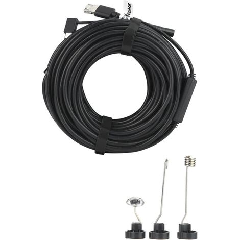 Endoscope Industriel USB 20M Caméra 6‑8 LED Étanche Outil de Réparation Auto (1/5)