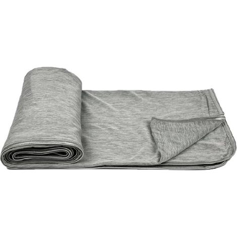 Coperta rinfrescante in cotone per primavera ed estate, ideale per i sonnellini sul divano in ufficio (grigia), 150200 cm