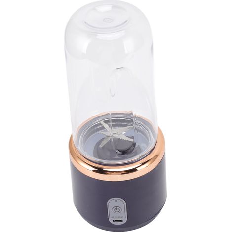 Mini blender portable 6 lames haute vitesse 300 ml, rechargeable par USB, idéal pour les voyages (1/5)