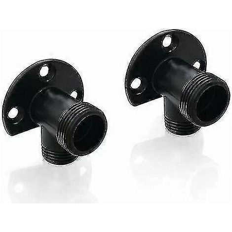 Kit d'installation de douche extérieure noir mat pour robinet apparent avec flexible thermostatique (1/4)