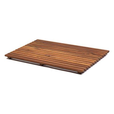 Asinox TEK4A50100 Caillebotis de Douche Bois Marron 100 x 50 x 4 cm (1/2)