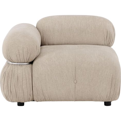 Mika Modulsofa Endmodul links beige Chrom. (1/4)