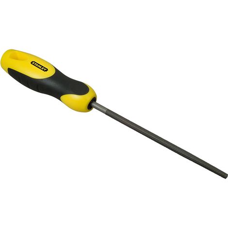 Stanley Lime Ronde Bâtarde 200 mm Acier au Carbone